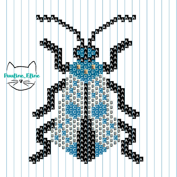 Grille_tissage_brickstitch_motif_insecte_perles_Miyuki_Delicas_11_picasso