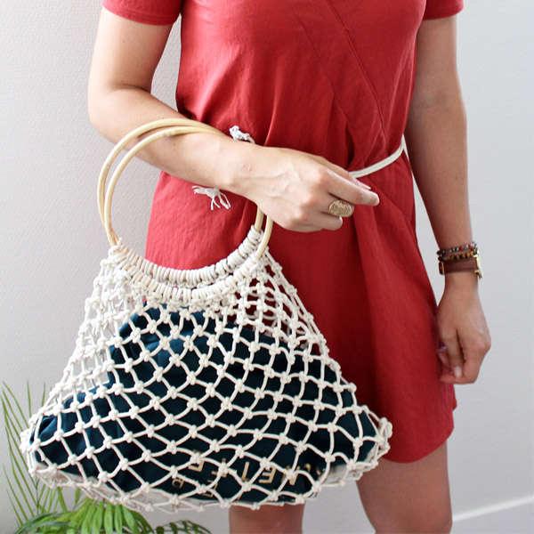 Tutoriel macram&eacute; facile : Sac filet &agrave; provision