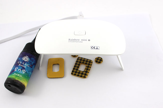 Orecchini in argilla polimerica e pied de poule serigrafati : Tappa 6