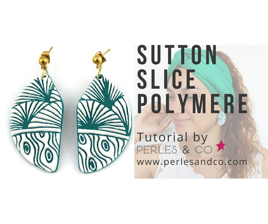 Orecchini tropicali con texture