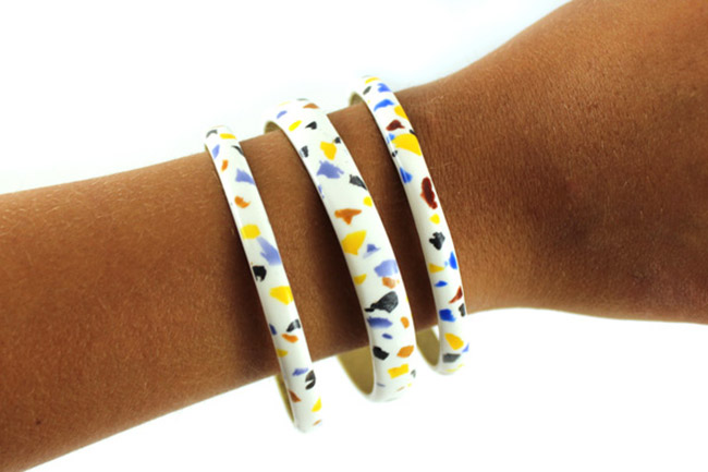 polso carrier terrazzo-polimero bracelet-terrazzo-polymere-porte