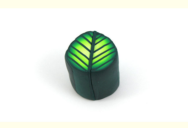 Cane feuille terminée