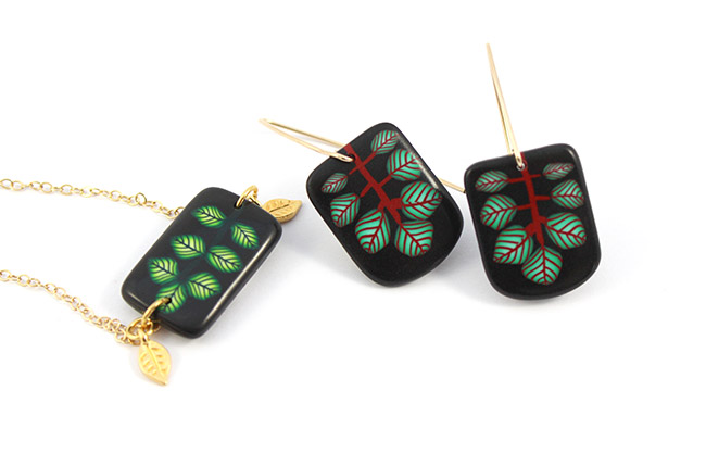 Création de bijoux avec une cane feuille complexe