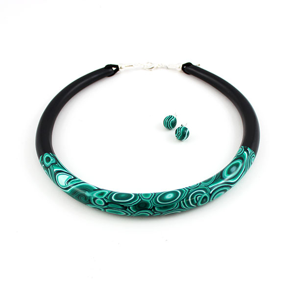 Schema Choker o Polymer Choker effetto malachite Schema Choker o Polymer Choker effetto malachite