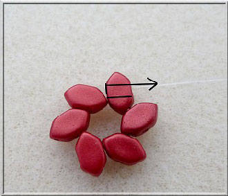 Fai da te Pia Parure Paros e Minos Glass Parure di Puca : Tappa 4