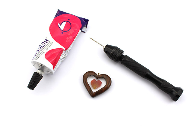 Cuore in resina UV Led e polimero effetto ebano : Tappa 11