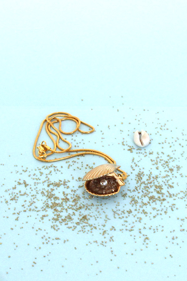 Schema Ciondolo a conchiglia apribile Schema Ciondolo a conchiglia apribile