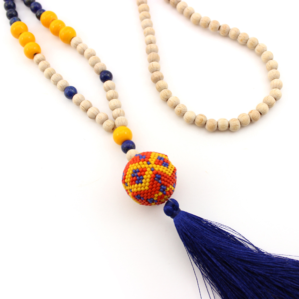 Schema perline 3D Ball collana Miyuki e nappa