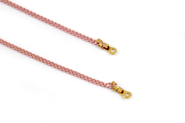 Collana lunga con perle di corallo Miyuki e gocce dorate 1 Sautoir perles Miyuki corail et gouttes dorées 1