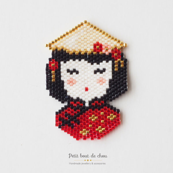 DIT diagramme pour tissage de perles miyuki concours voyage en asie