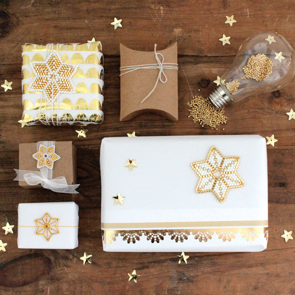 DIY Etoile Japonaise en tissage Peyote circulaire perles Miyuki Delicas