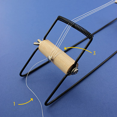 montage bracelet tiss&eacute; noeud coulissant zoom