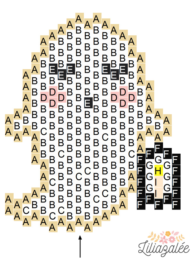 Fantôme à la lanterne tissage Brick Stitch en perles Miyuki par Liliazalée schéma Fantôme à la lanterne tissage Brick Stitch en perles Miyuki par Liliazalée schéma