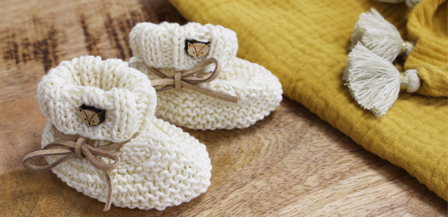 Scarpine per neonati facili da lavorare a maglia per principianti - regalo per neonati fatto a mano Scarpine per neonati facili da lavorare a maglia per principianti - regalo per neonati fatto a mano