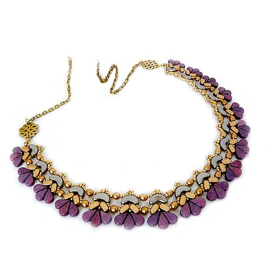 Collana d'amore con perle di vetro Amos®, Arcos® e Ios® di Puca Collana d'amore con perle di vetro Amos®, Arcos® e Ios® di Puca