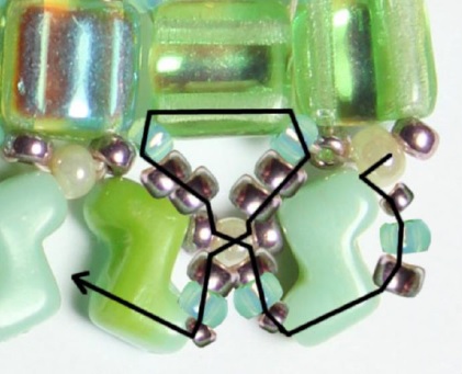 Tutorial-polso Zorro-perle-seta-beads-10.