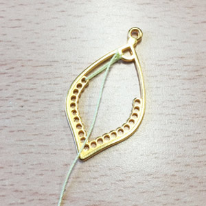 Orecchini a filo teso Lizbeth : Tappa 14