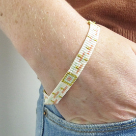 Braccialetto con perle Pastel Miyiuki Delicas