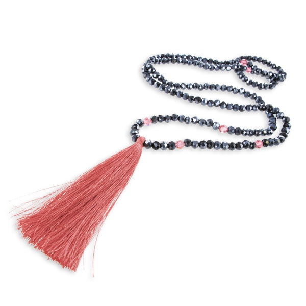 Collana pompon Corallo