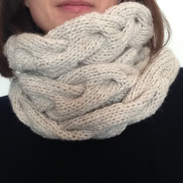 Knit un lana ritorta Snood Rico Essentials
