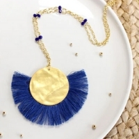 collier pendentif eventail