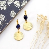 boucles d'oreilles dormeuses coquillage