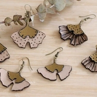 boucle d'oreille crochet polymère