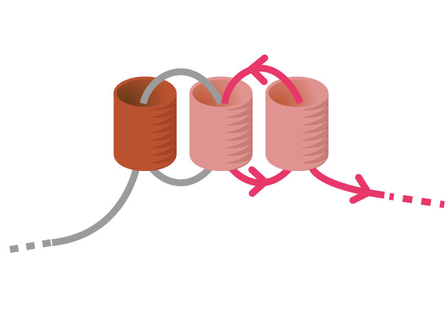 Orecchini mini pompon tessitura Miyuki passaggio 2