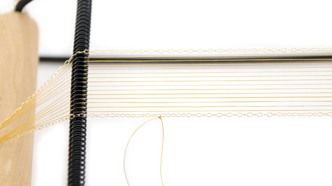 Tutorial Bracciale Miyuki in perle color mattone, passaggio 3