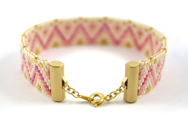 cravatta braccialetto di perle peyote coppia