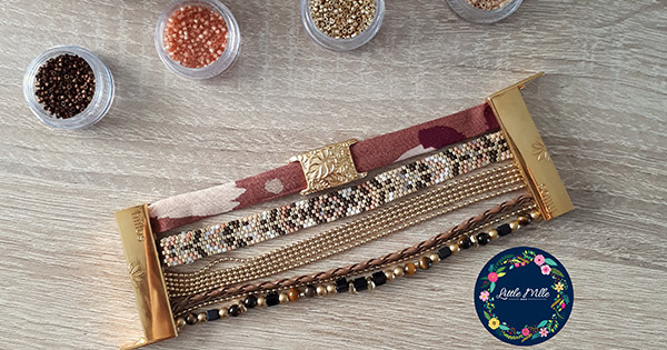 Bracciale multirang fai-da-te con chiusura intercambiabile Atelier ispirazione bruna Bracciale multirang fai-da-te con chiusura intercambiabile Atelier ispirazione bruna