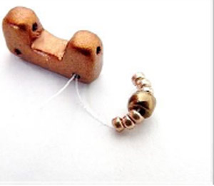 Step 1 - Fai da te Tinaya collana perline di vetro Puca