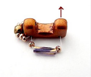 Step 3 - Fai da te Tinaya collana perline di vetro Puca