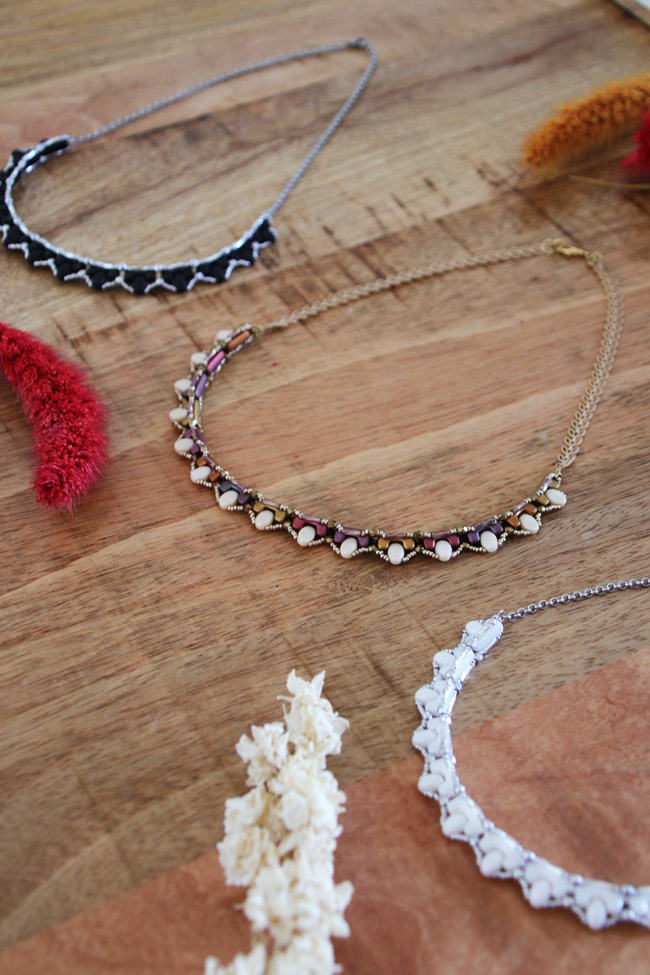 Schema Collana Tinaya di perle di vetro Telos fai-da-te di Puca® Schema Collana Tinaya di perle di vetro Telos fai-da-te di Puca®