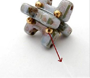 Passo 5 Collana di perle Talia Puca fai-da-te