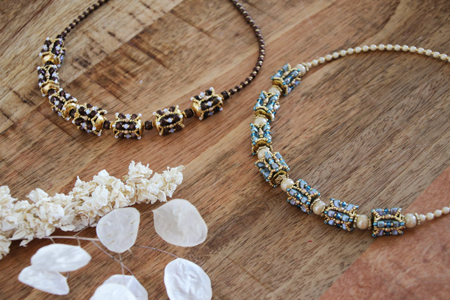 tutorial perle telo puca collana di perle talia