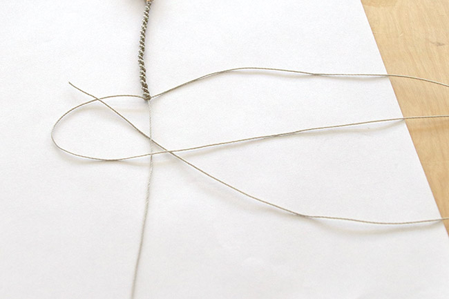 Raffinata collana di acquamarina e macramè : Tappa 4