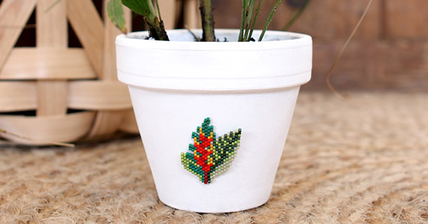 Tessitura Di Piante Tropicali Miyuki In Brick Stitch Perles Co