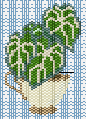 diy grille de tissage gratuite anthirium miyuki delicas 11 0