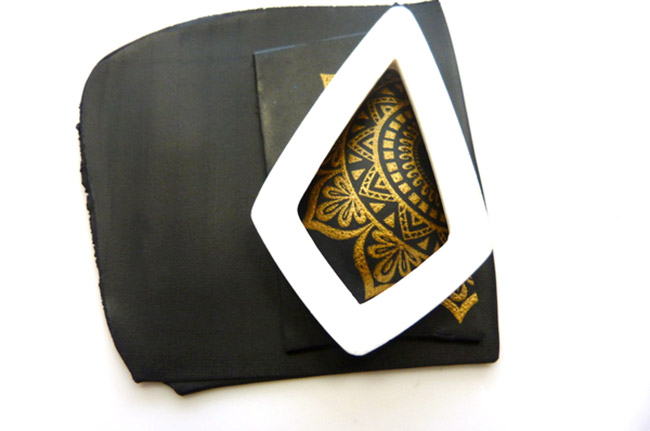 cabochon créé avec un emporte-pièce