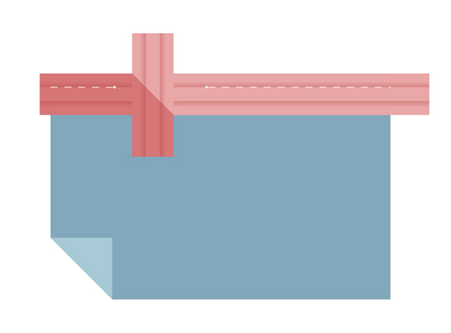 Sovrapporre le estremità del bias