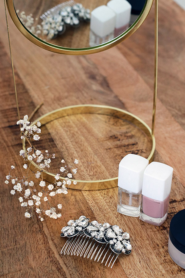 pettine da sposa argento cristalli Swaroski