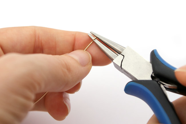 Bracciale a spirale in oro pieno 14k fai da te a forma di estremità del braccialetto