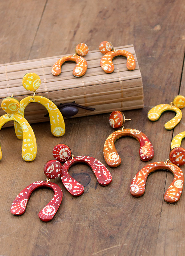 Schema Orecchini effetto batik in pasta polimerica Schema Orecchini effetto batik in pasta polimerica