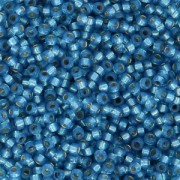 Rocaille Miyuki 15/0 648 - Dyed Denim Blue Silver Lined Alabaster x8g