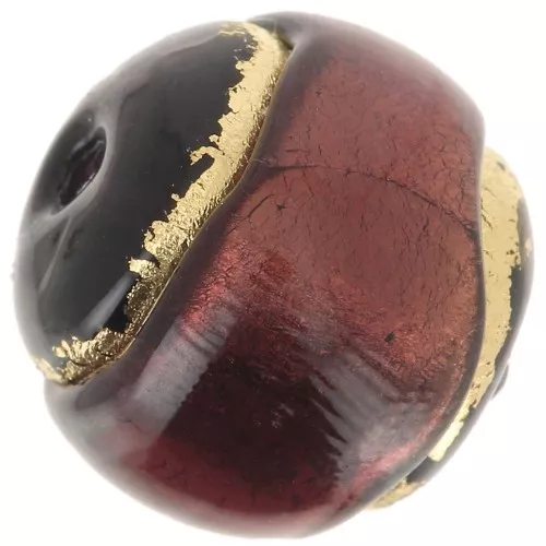 Tonda Murano mm. 10 Amethyst cerchiata di oro x1