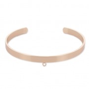 Bracciale in ottone anelli da personalizzare 5,1x160 mm ora rosa|raw }}
