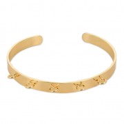 Bracciale in ottone anelli da personalizzare 6,2x160 mm dorato|raw }}