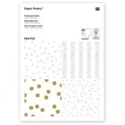Blocco di fogli Paper Poetry 21x30 cm Pois/Stelle Hot Foil x20 fogli
