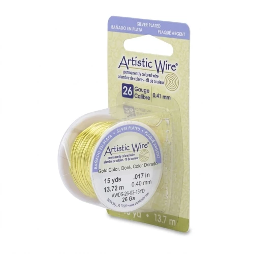 Filo di rame artistico 0,41 mm - Limone x13,7 m